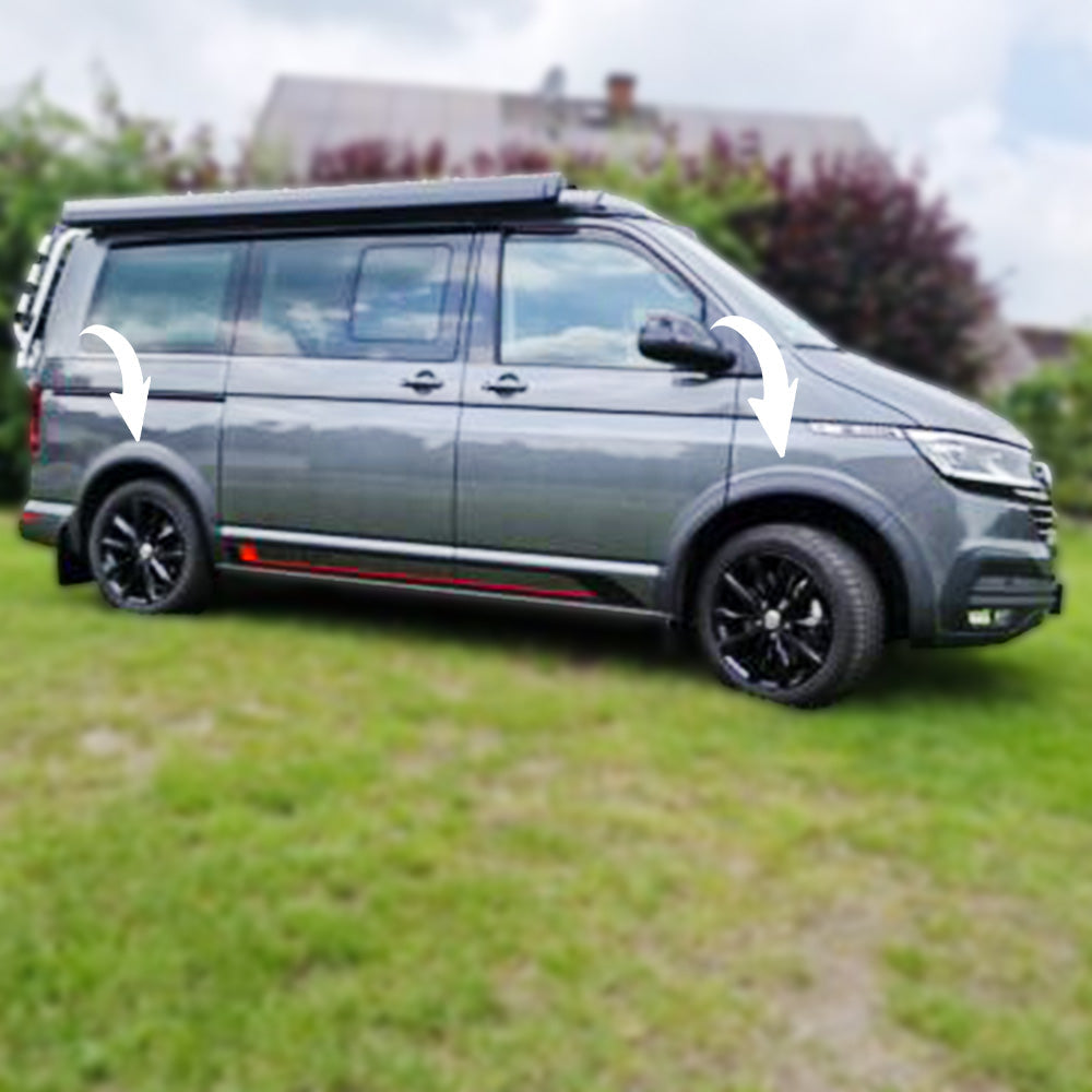 Wheel Arch Trims Uyumlu VW VOLKSWAGEN Transporter T6.1 2019-2022 ABE TÜV Belgeli