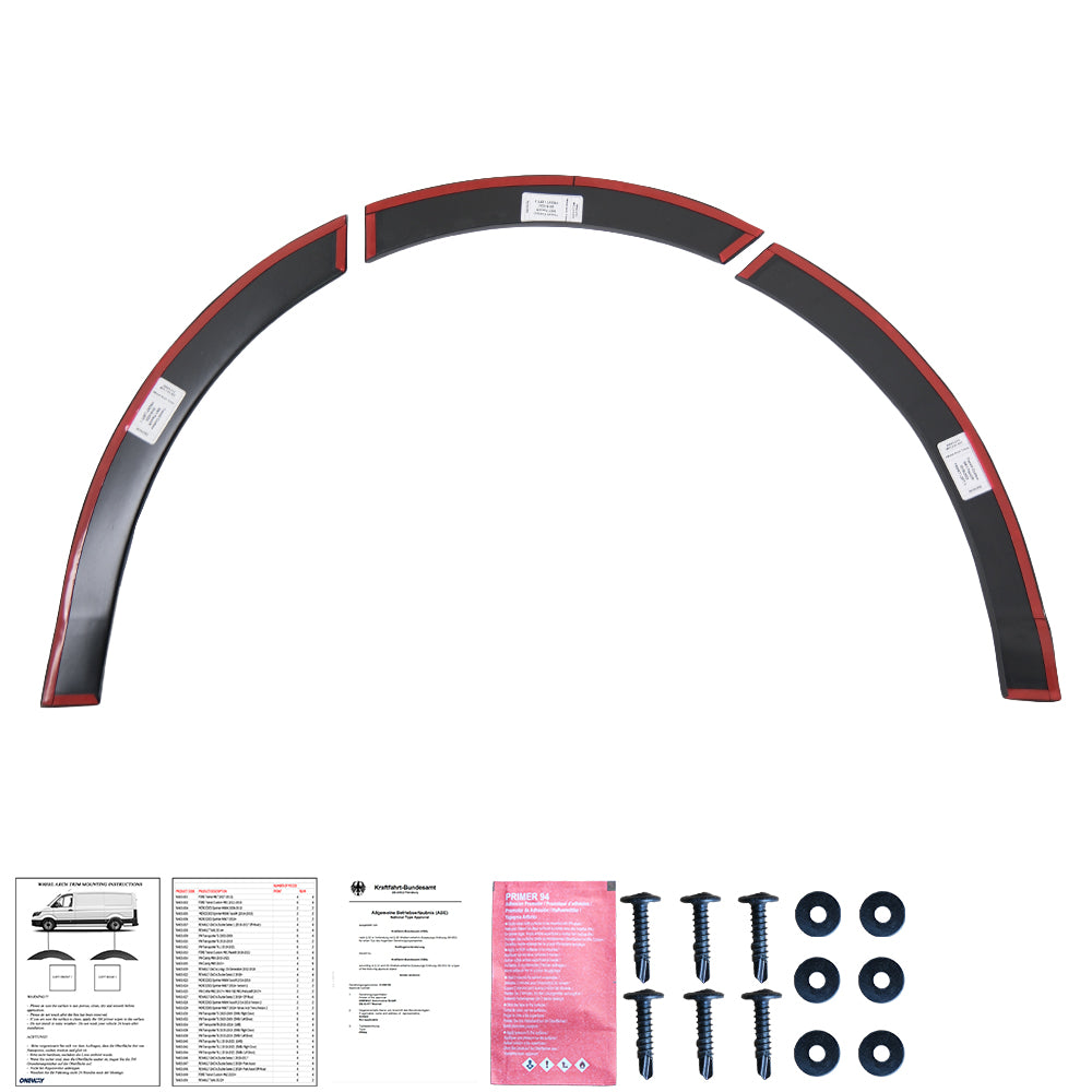 Wheel Arch Trims Uyumlu FORD Transit Custom MK1 Makyajlı Kasa 2018-2022 ABE TÜV Belgeli