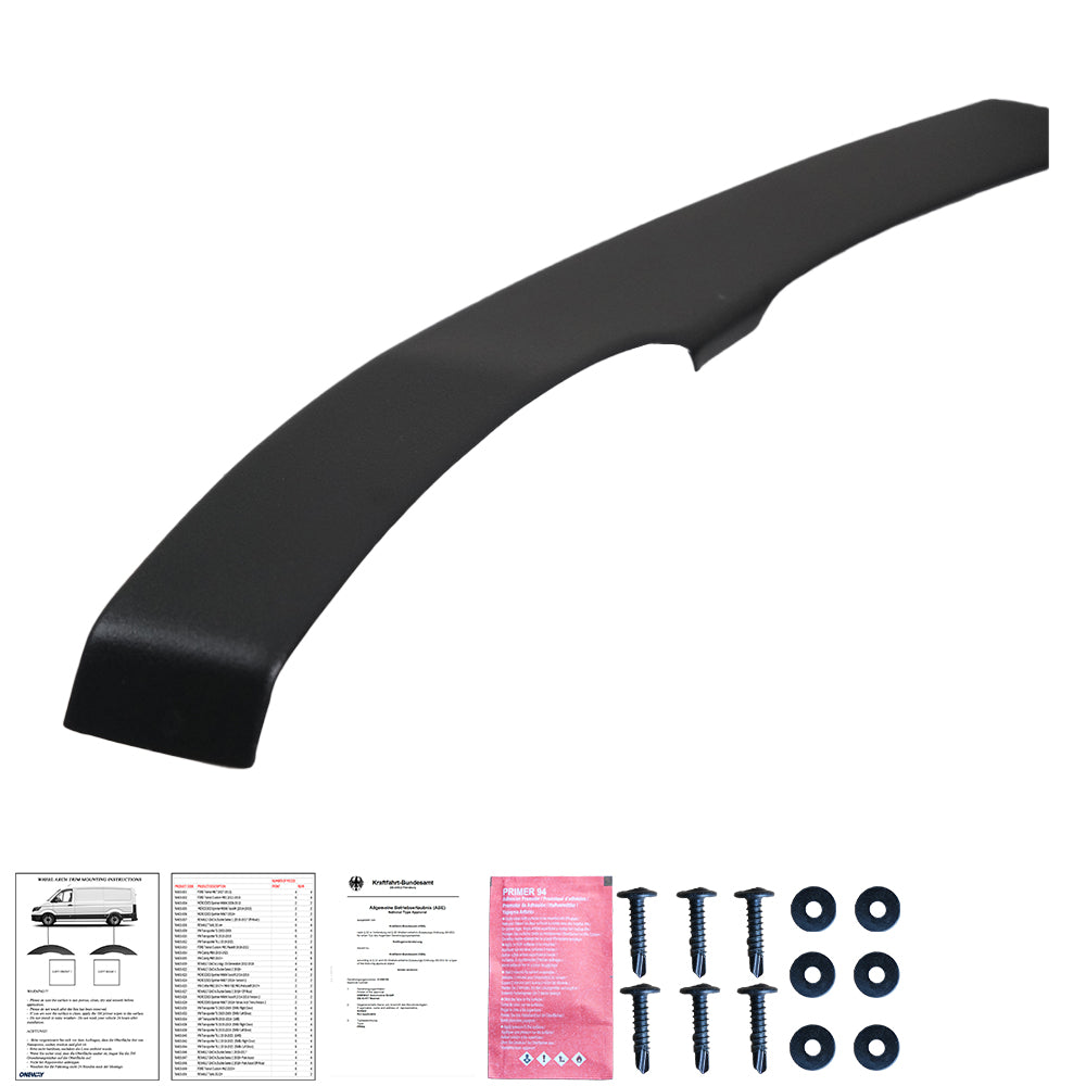Wheel Arch Trims Uyumlu FORD Transit Custom MK1 Makyajlı Kasa 2018-2022 ABE TÜV Belgeli