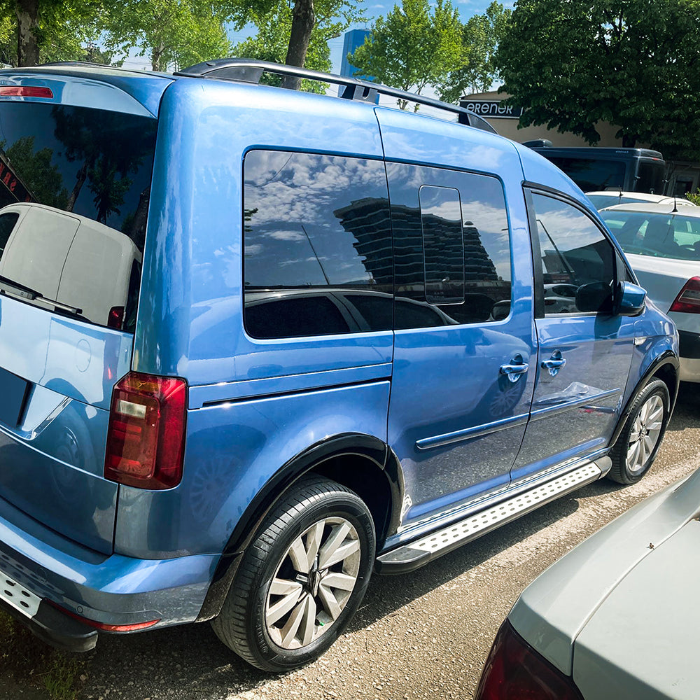 Wheel Arch Trims Uyumlu VW VOLKSWAGEN Caddy MK4 2015-2021 (Gloss Siyah) ABE TÜV Belgeli