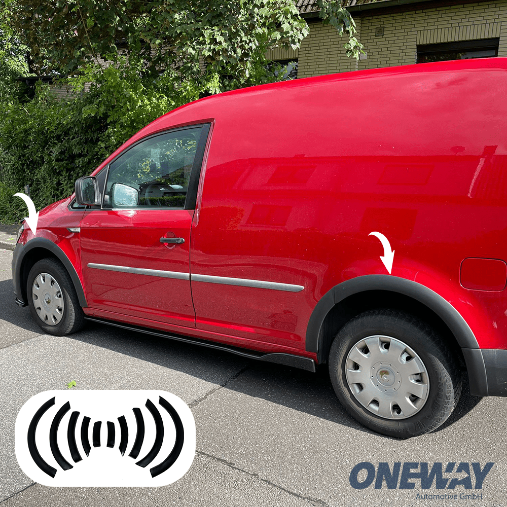 Wheel Arch Trims Uyumlu VW VOLKSWAGEN Caddy MK4 2015-2021 ABE TÜV Belgeli