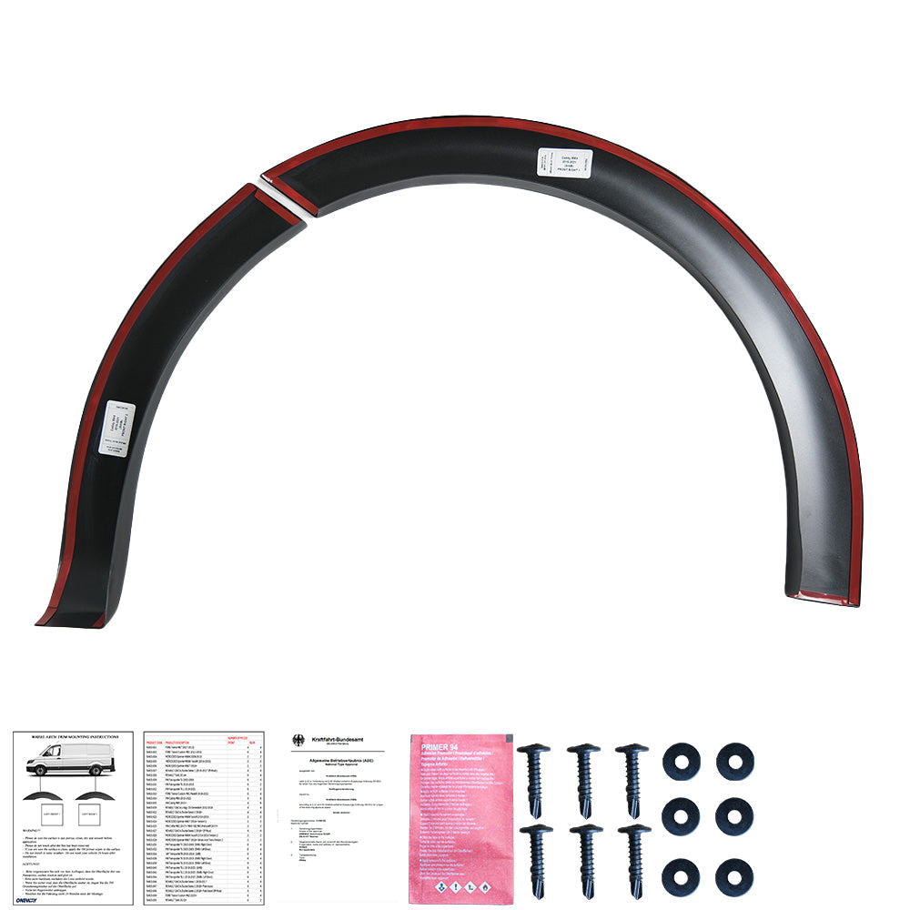 Wheel Arch Trims Uyumlu VW VOLKSWAGEN Caddy MK4 2015-2021 ABE TÜV Belgeli