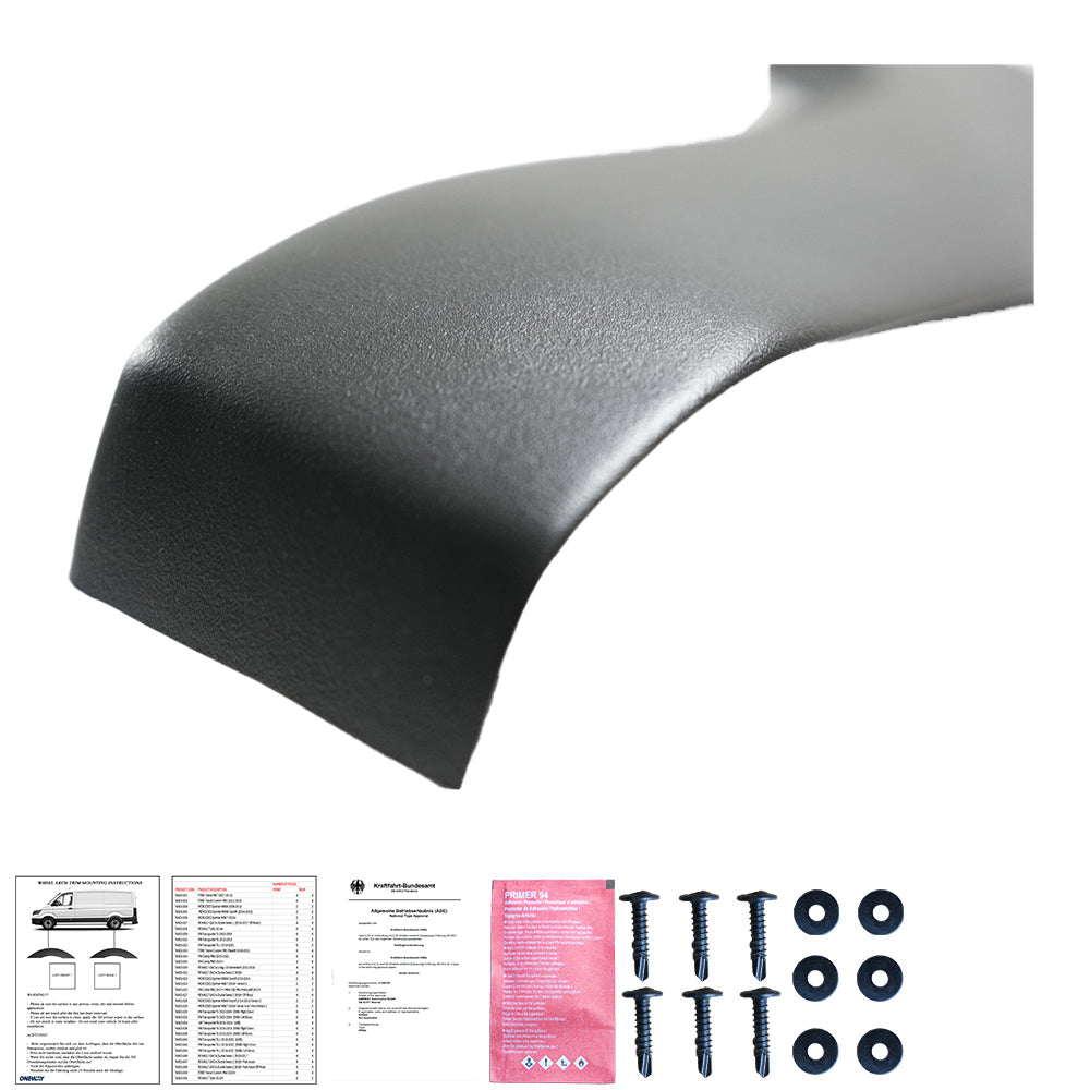 Wheel Arch Trims Uyumlu VW VOLKSWAGEN Caddy MK4 2015-2021 ABE TÜV Belgeli