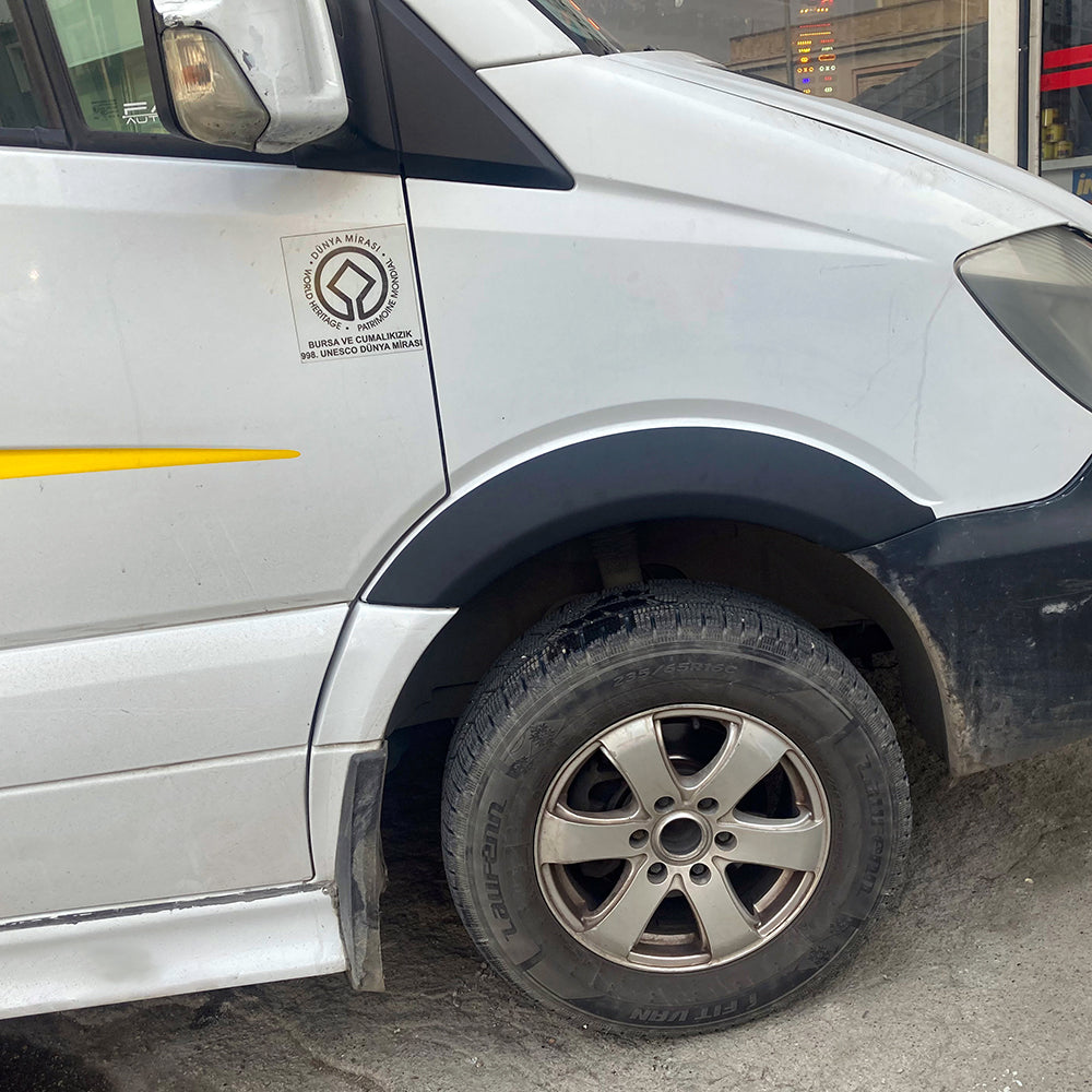Wheel Arch Trims Uyumlu MERCEDES Sprinter W906 Makyajlı Kasa 2014-2018 v2 ABE TÜV Belgeli