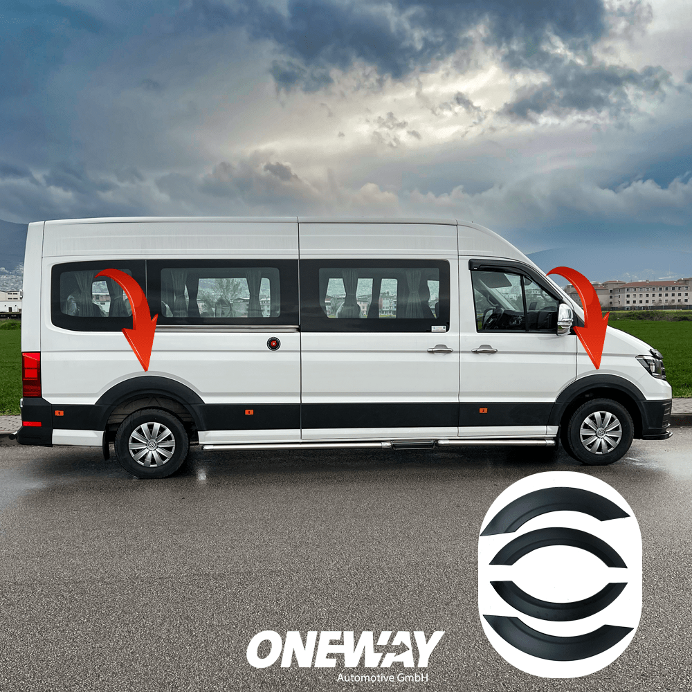 Wheel Arch Trims Uyumlu VW VOLKSWAGEN Crafter MK2 2017+ ABE TÜV Belgeli