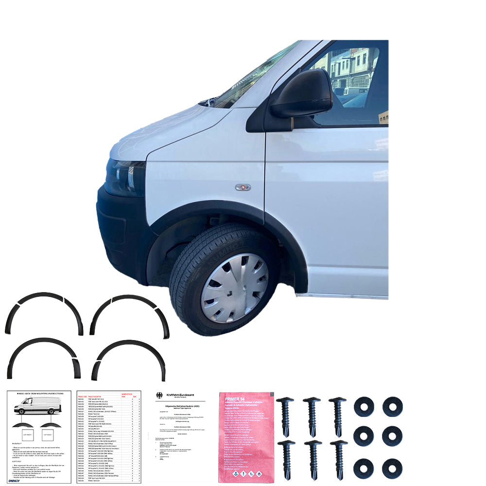 Wheel Arch Trims Uyumlu VW VOLKSWAGEN Transporter T5 - T5.1 2003-2015 (SWB / Right Door) ABE TÜV Belgeli