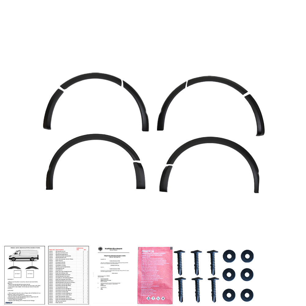 Wheel Arch Trims Uyumlu VW VOLKSWAGEN Transporter T5 - T5.1 2003-2015 (SWB / Right Door) ABE TÜV Belgeli