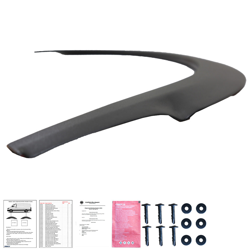 Wheel Arch Trims Uyumlu VW VOLKSWAGEN Transporter T5 - T5.1 2003-2015 (SWB / Right Door) ABE TÜV Belgeli