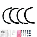Wheel Arch Trims Uyumlu VW VOLKSWAGEN Transporter T6 2015-2019 (LWB) ABE TÜV Belgeli (Gloss Siyah)
