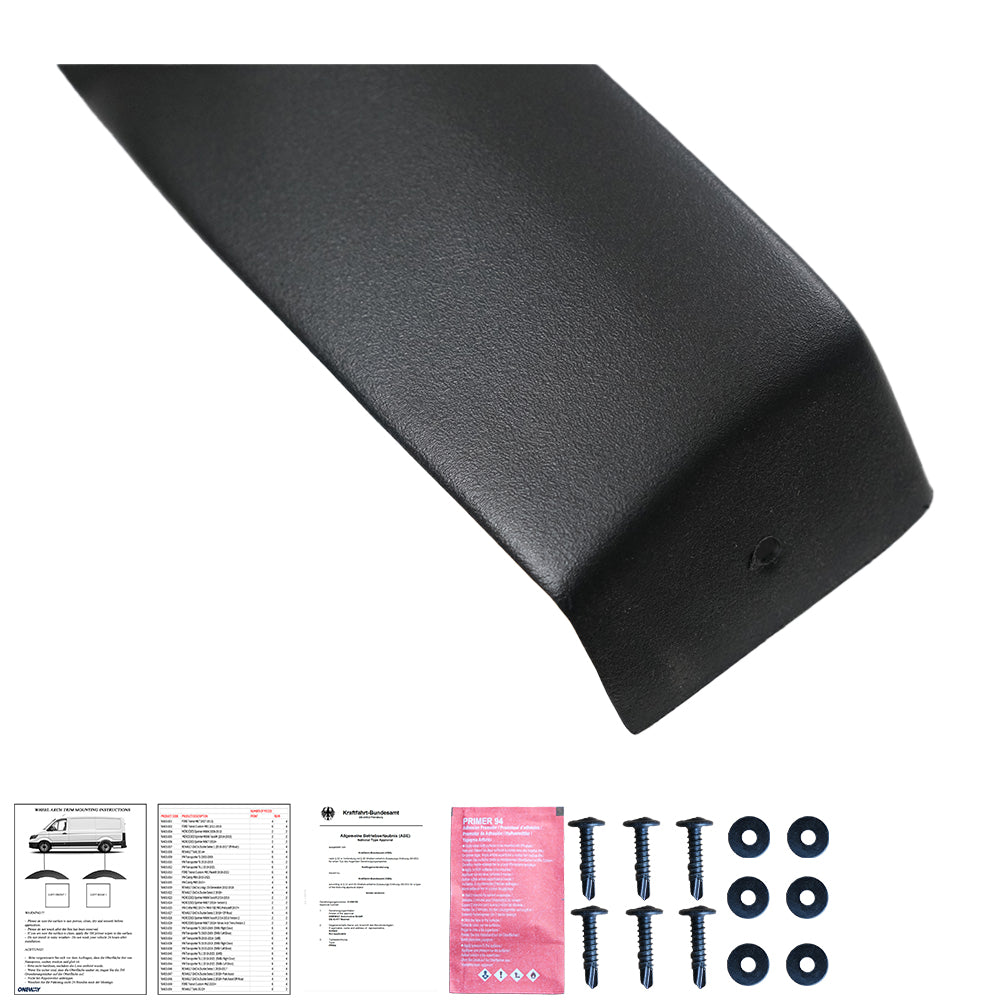 Wheel Arch Trims Uyumlu VW VOLKSWAGEN Transporter T6 2015-2019 (Short Wheel Base / Left Door) ABE TÜV Belgeli