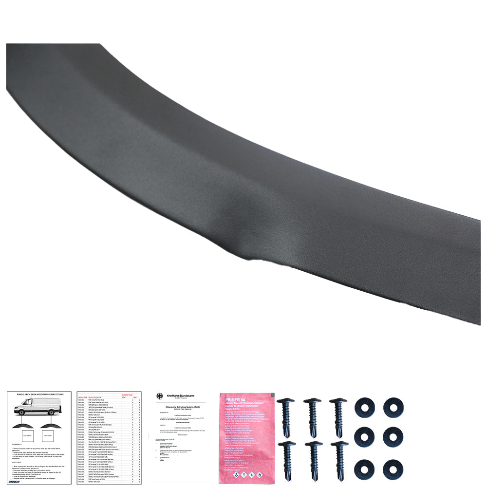 Wheel Arch Trims Uyumlu VW VOLKSWAGEN Transporter T6.1 2019-2021 (SWB / Right Door) ABE TÜV Belgeli