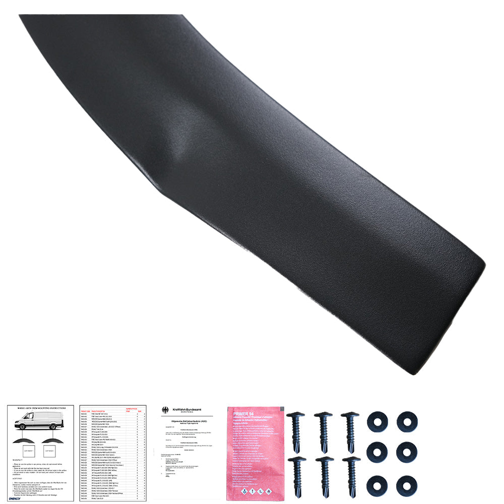 Wheel Arch Trims Uyumlu VW VOLKSWAGEN Transporter T6.1 2019-2021 (SWB / Left Door) ABE TÜV Belgeli