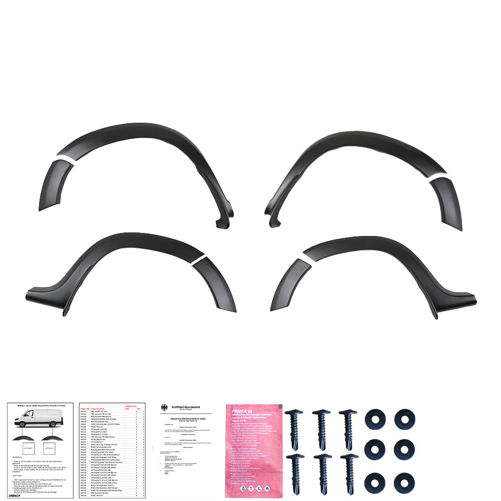 Wheel Arch Trims Uyumlu DACIA Duster Series 1 2010-2017 ABE TÜV Belgeli