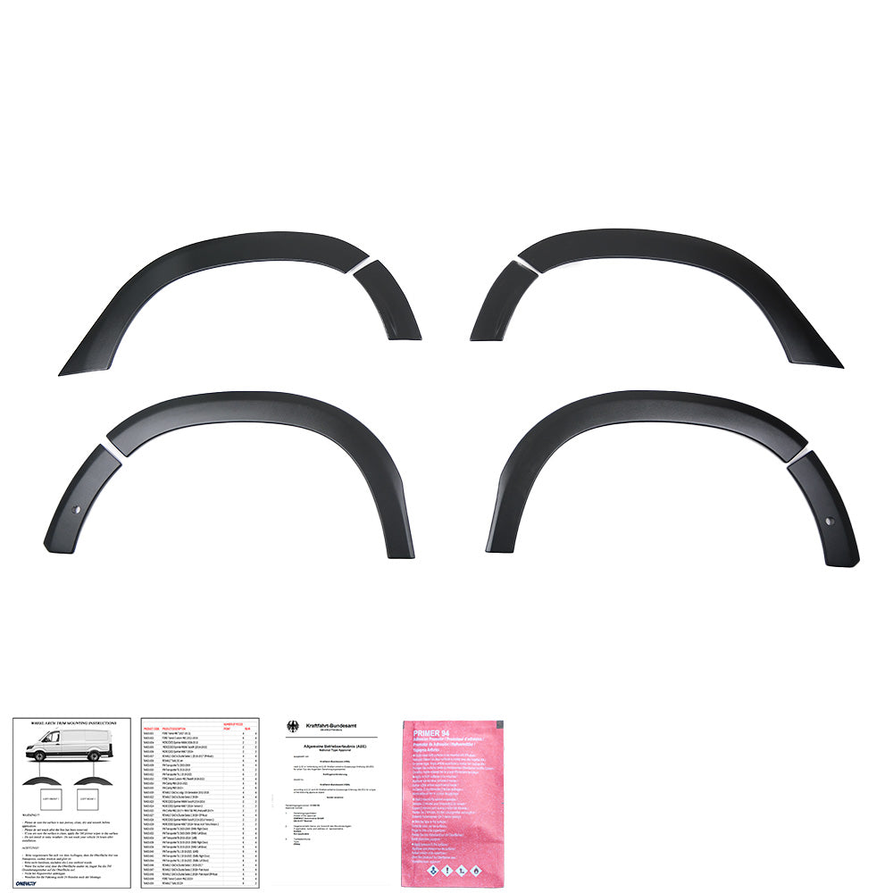 Wheel Arch Trims Uyumlu DACIA Duster Series 2 2018+ Parkassist ABE TÜV Belgeli