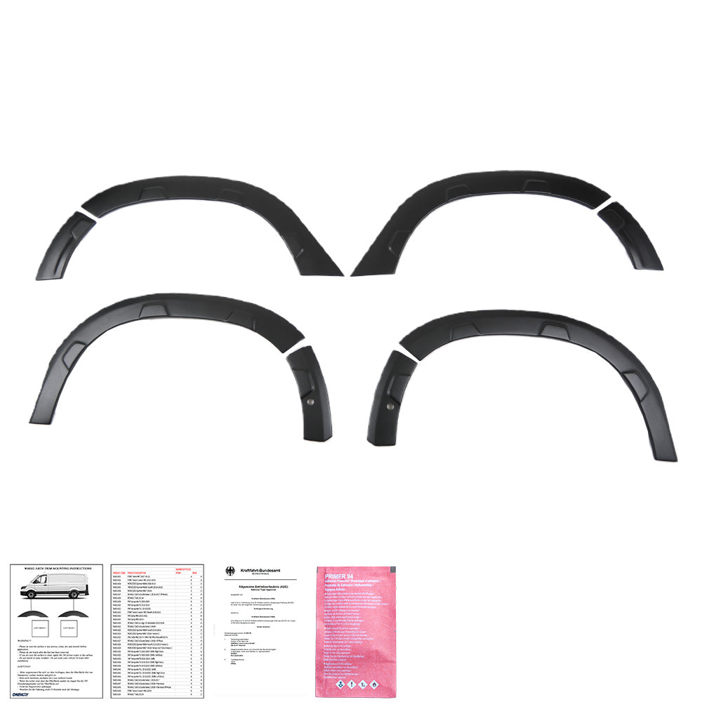Wheel Arch Trims Uyumlu DACIA Duster Series 2 2018+ Parkassist (Offroad) ABE TÜV Belgeli