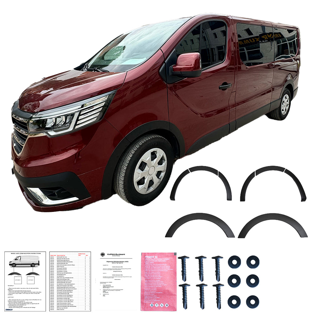 Wheel Arch Trims Uyumlu RENAULT Trafic 2022+
