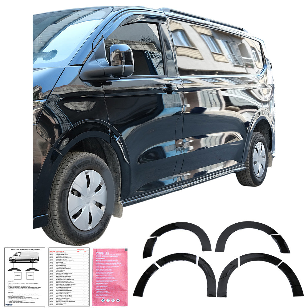 Wheel Arch Trims Uyumlu VW VOLKSWAGEN Transporter T7 2024+ (LWB) (Gloss Siyah)