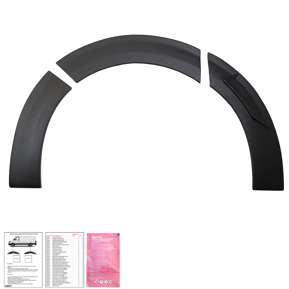 Wheel Arch Trims Uyumlu VW VOLKSWAGEN Transporter T7 2024+ (LWB)