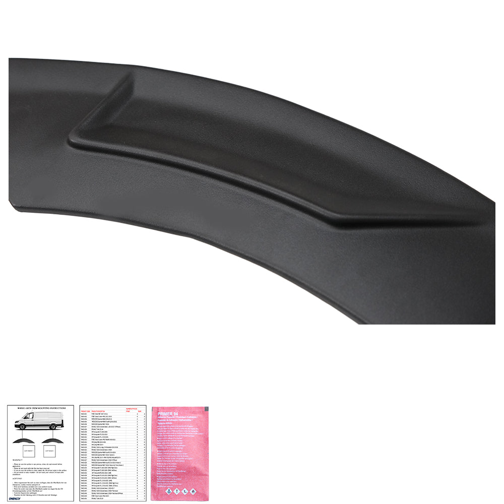 Wheel Arch Trims Uyumlu VW VOLKSWAGEN Transporter T7 2024+ (LWB)