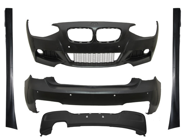 Body Kit F20 Far Yıkamalı, Ön/Arka PDC, <O> Egzoz Çıkışlı, Marşpiyelli -M-Tech- 2011-14