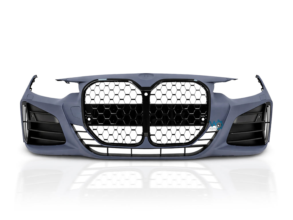 BMW 4 Serisi F32/F36 2013-2020 Uyumlu M Sport (M Tech) G22 LCI Style Far Yıkamalı PDC Panjurlu Komple Ön Tampon Seti - 1. ürün görseli | HY Tuning