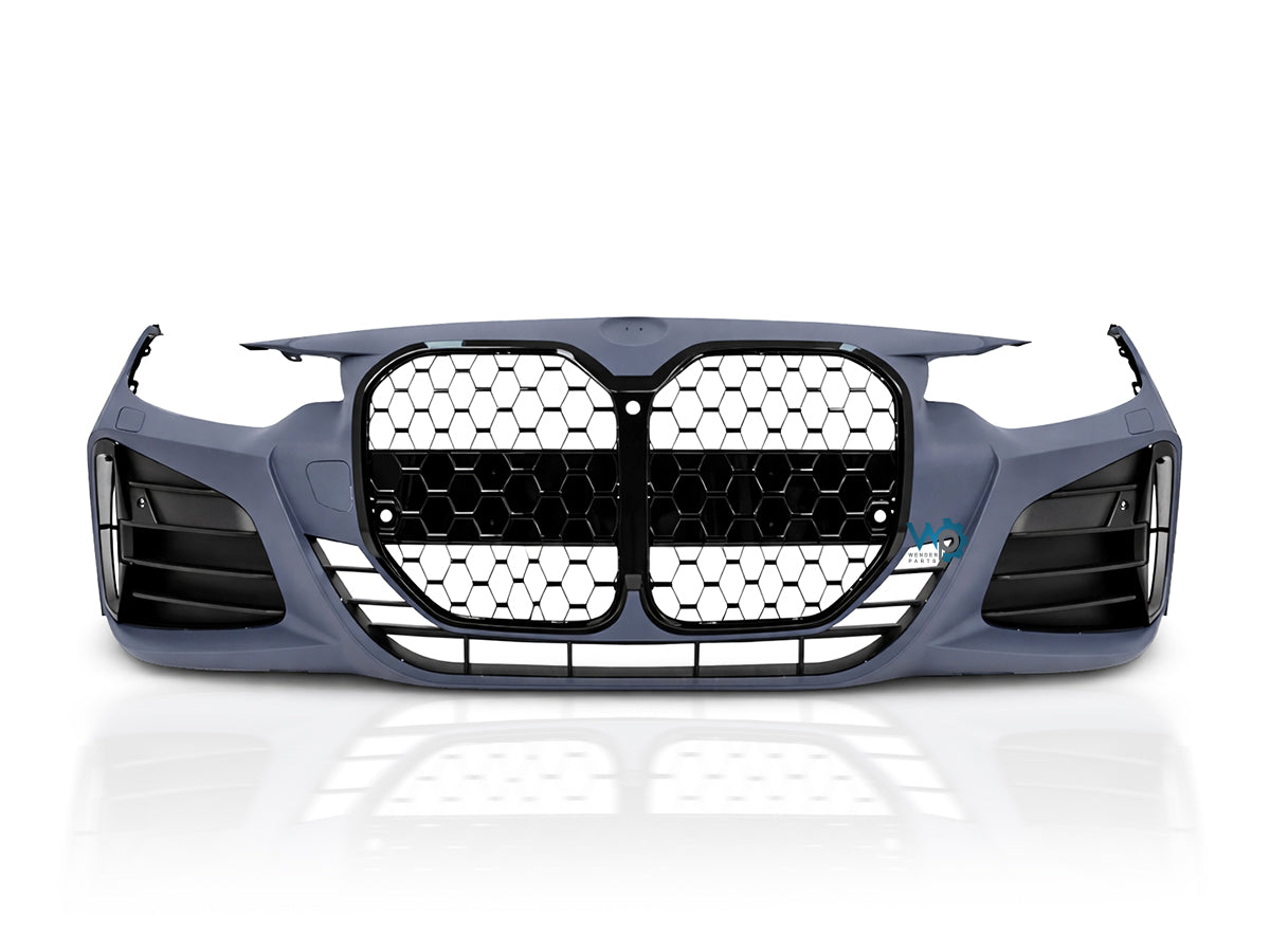 BMW 4 Serisi F32/F36 2013-2020 Uyumlu M Sport (M Tech) G22 LCI Style Far Yıkamalı PDC Panjurlu Komple Ön Tampon Seti - 1. ürün görseli | HY Tuning