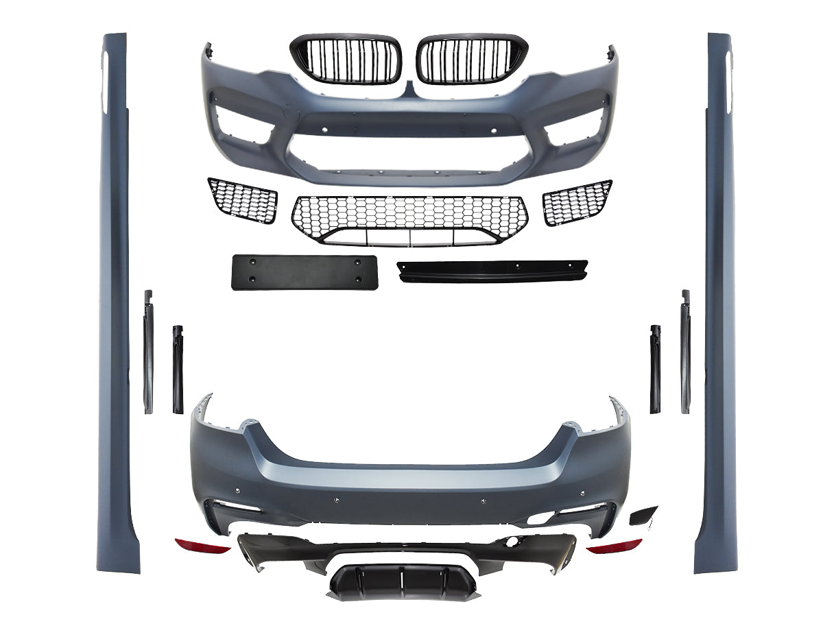 Body Kit G30 Ön/Arka PDC, <OO-OO> Egzoz Çıkışlı, Marşpiyelli, Panjurlu -///M5- 2017-20
