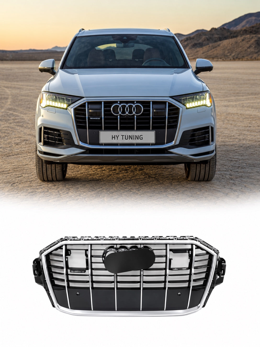 Audi Q7 2020+ uyumlu S-Line radarlı panjur