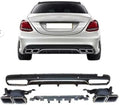 W205 AMG UYUMLU C63 DİFÜZÖR + EGZOZ UCU