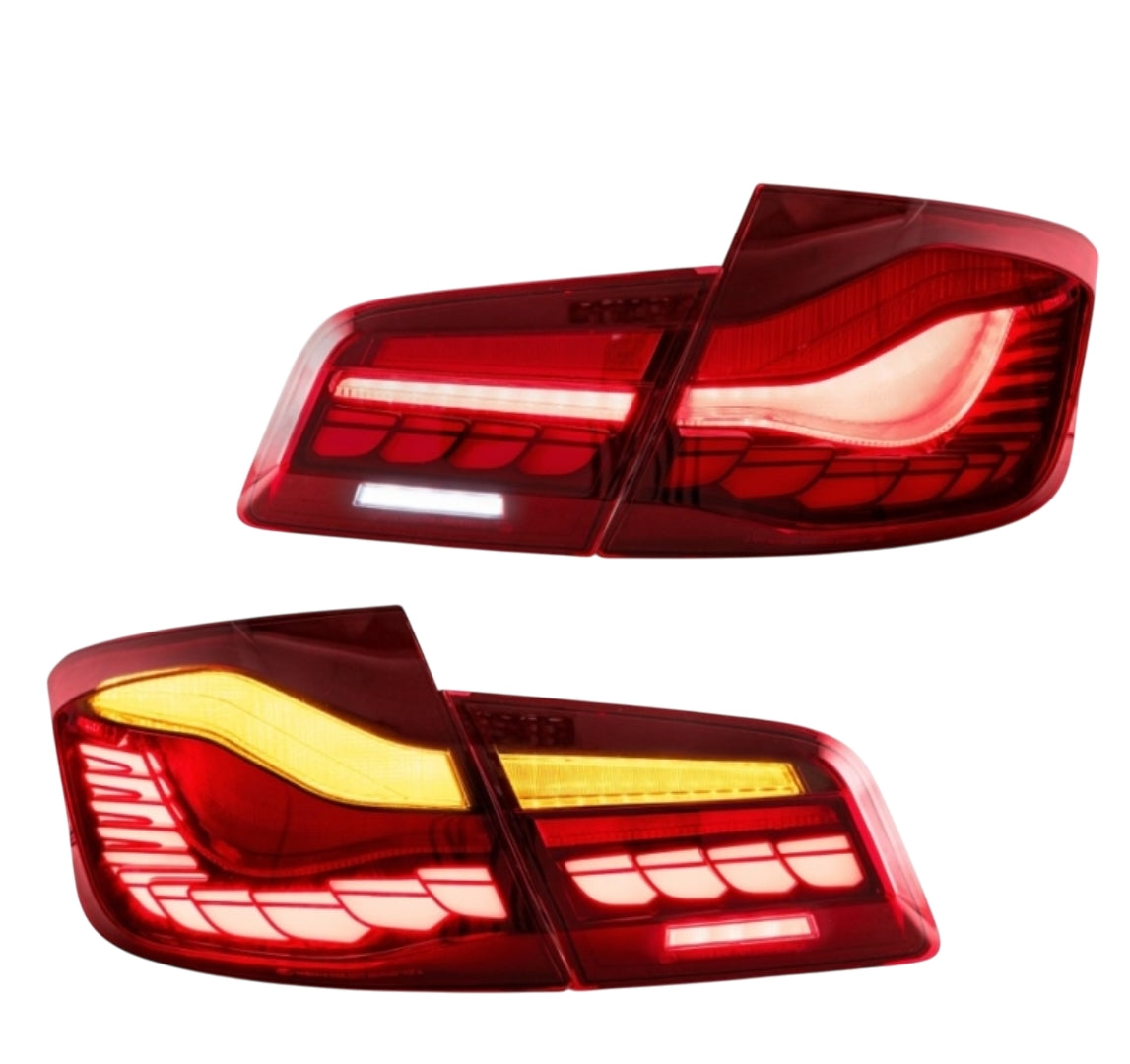 BMW 5 Serisi F10 Uyumlu Dragon LED Stop - Kırmızı