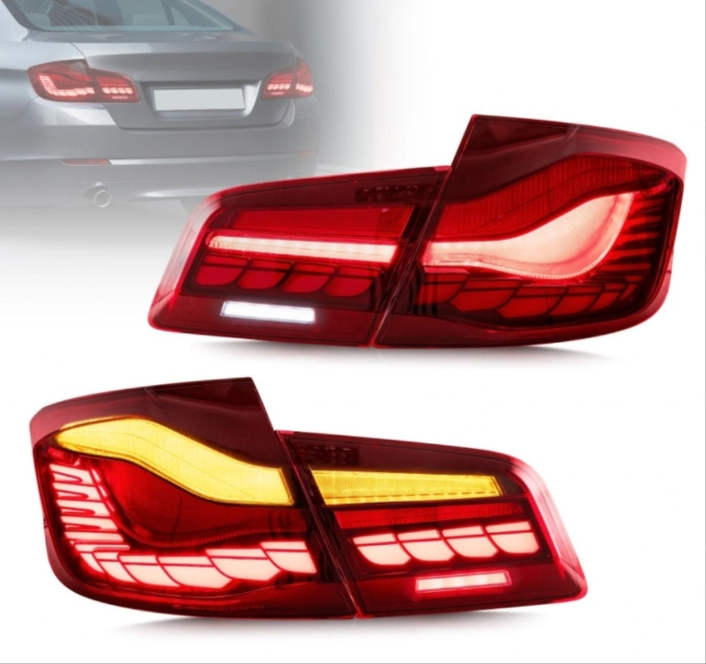 BMW 5 Serisi F10 Uyumlu Dragon LED Stop - Kırmızı