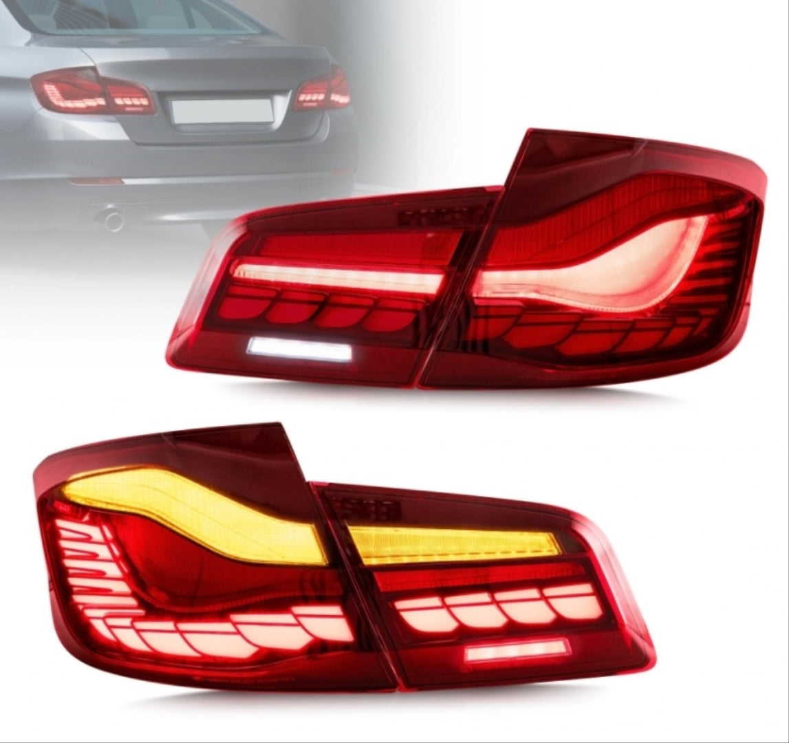 BMW 5 Serisi F10 Uyumlu Dragon LED Stop - Kırmızı