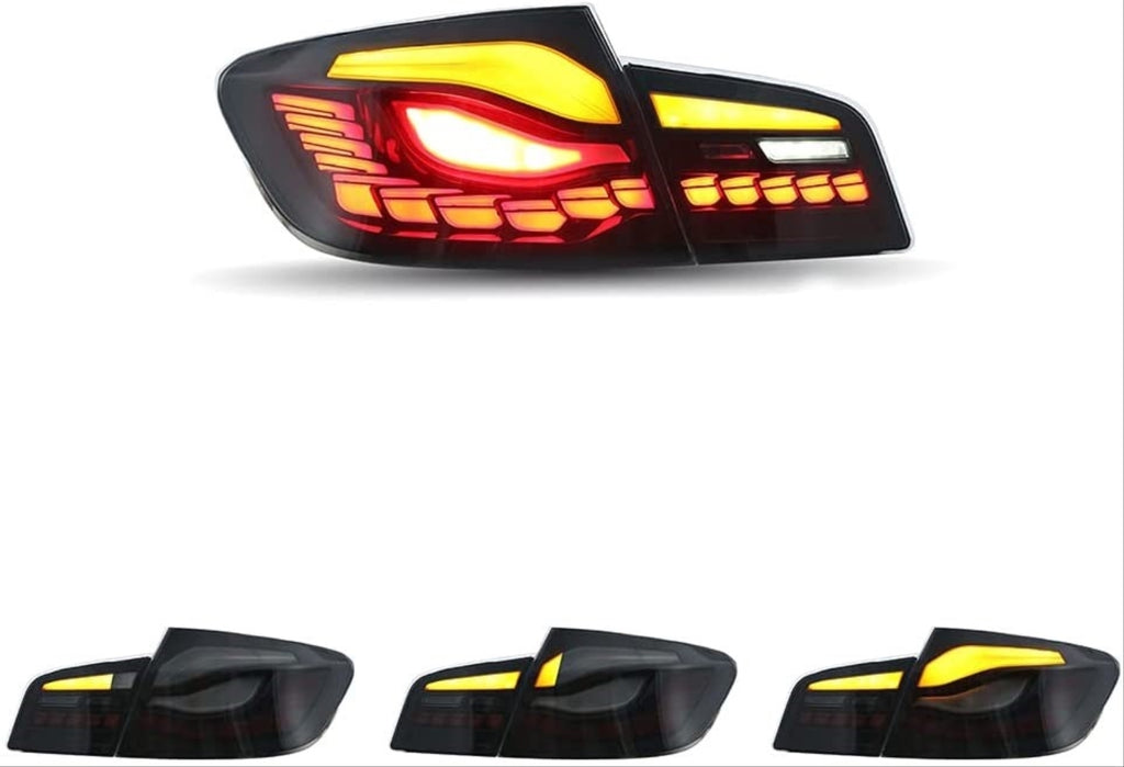 BMW 5 Serisi F10 Uyumlu Dragon LED Stop - Smoke