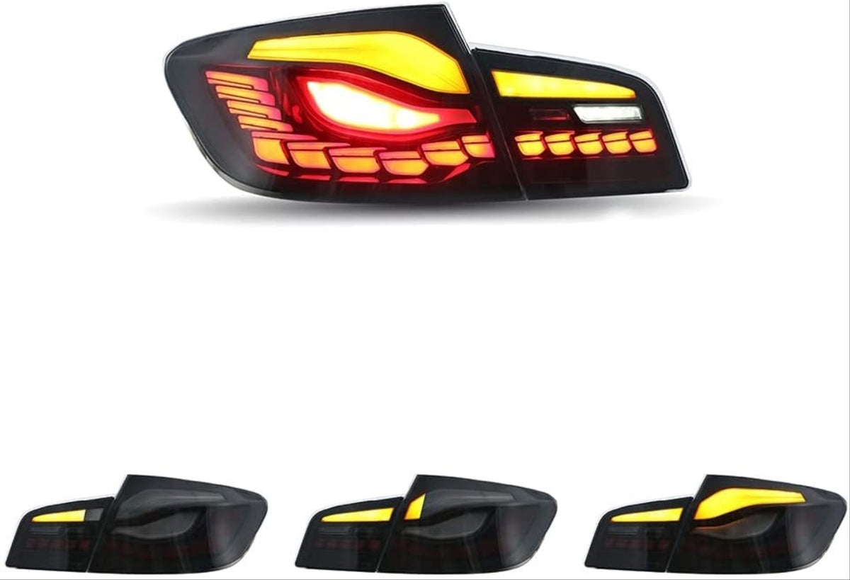 BMW 5 Serisi F10 Uyumlu Dragon LED Stop - Smoke