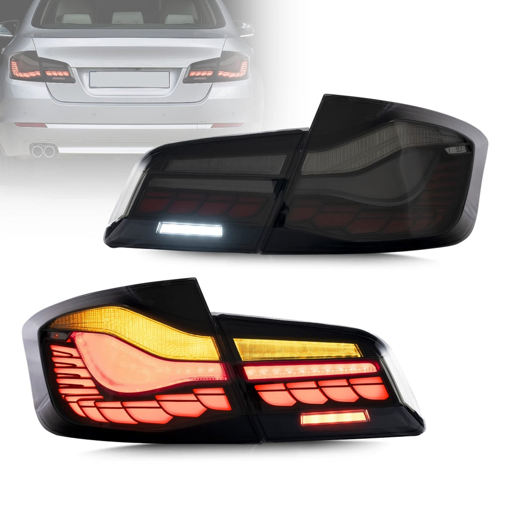 BMW 5 Serisi F10 Uyumlu Dragon LED Stop - Smoke