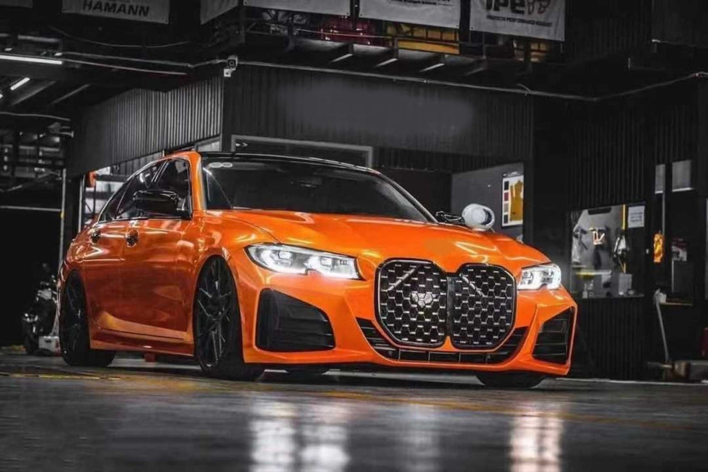 BMW 3 Serisi G20 2019+ Uyumlu G22 Dönüşüm Ön Tampon & Panjur Seti