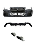 BMW 3 Serisi G20 Uyumlu G22 Dönüşüm Body Kit (Parlak Siyah Çerçeveli)