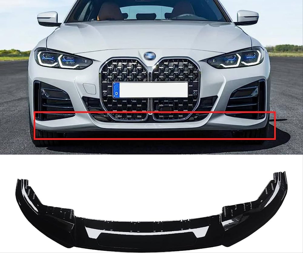BMW G26 4 Serisi Uyumlu M Perf. Ön Tampon Eki (Lip) (4 Kapı)
