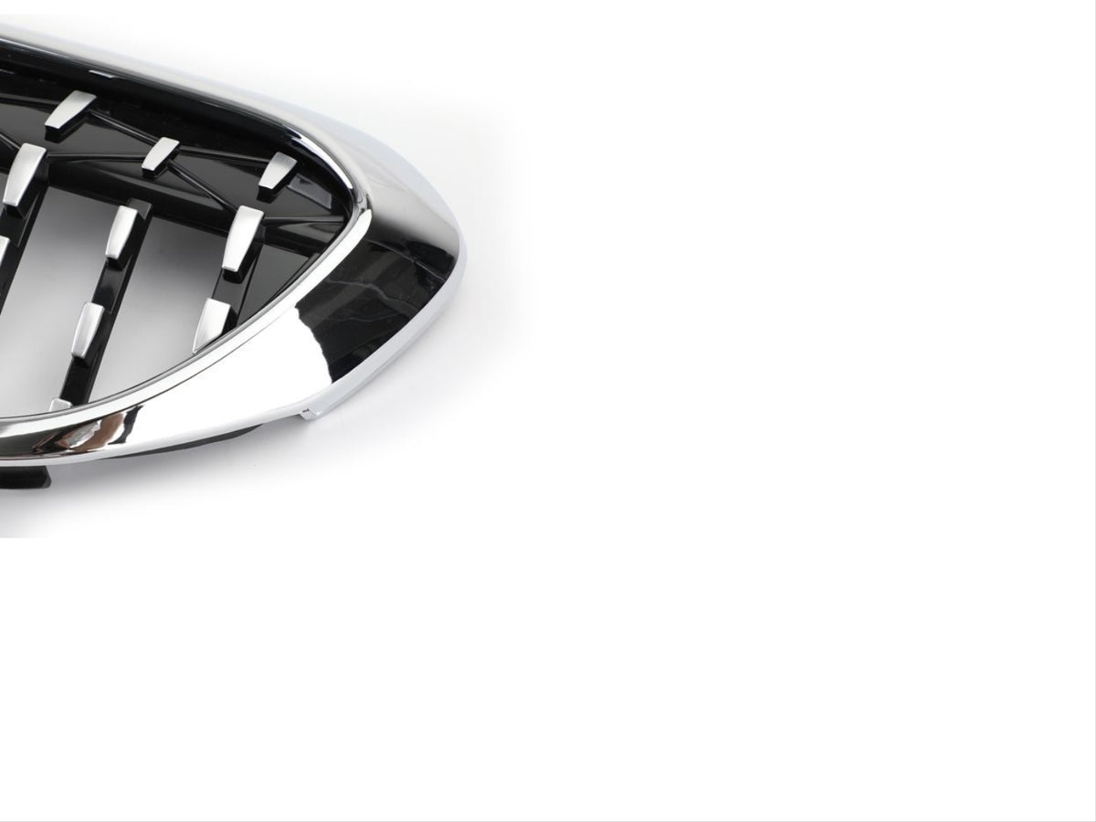 BMW 5 Serisi 2017-2020 G30 Uyumlu Diamond Panjur - Krom Çerçeve
