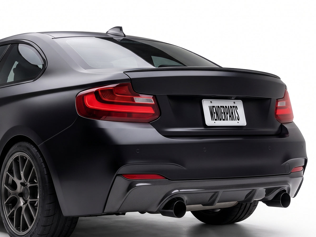 BMW 2 Serisi F22 Coupe Uyumlu M Performance Boyasız Bagaj Spoyleri detay görünümü