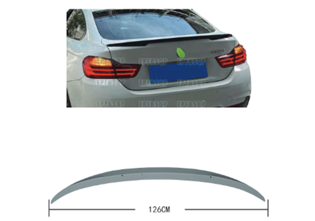 BMW 4 Serisi F36 Gran Coupe Uyumlu PSM Style Boyasız Bagaj Spoyleri detay görünümü