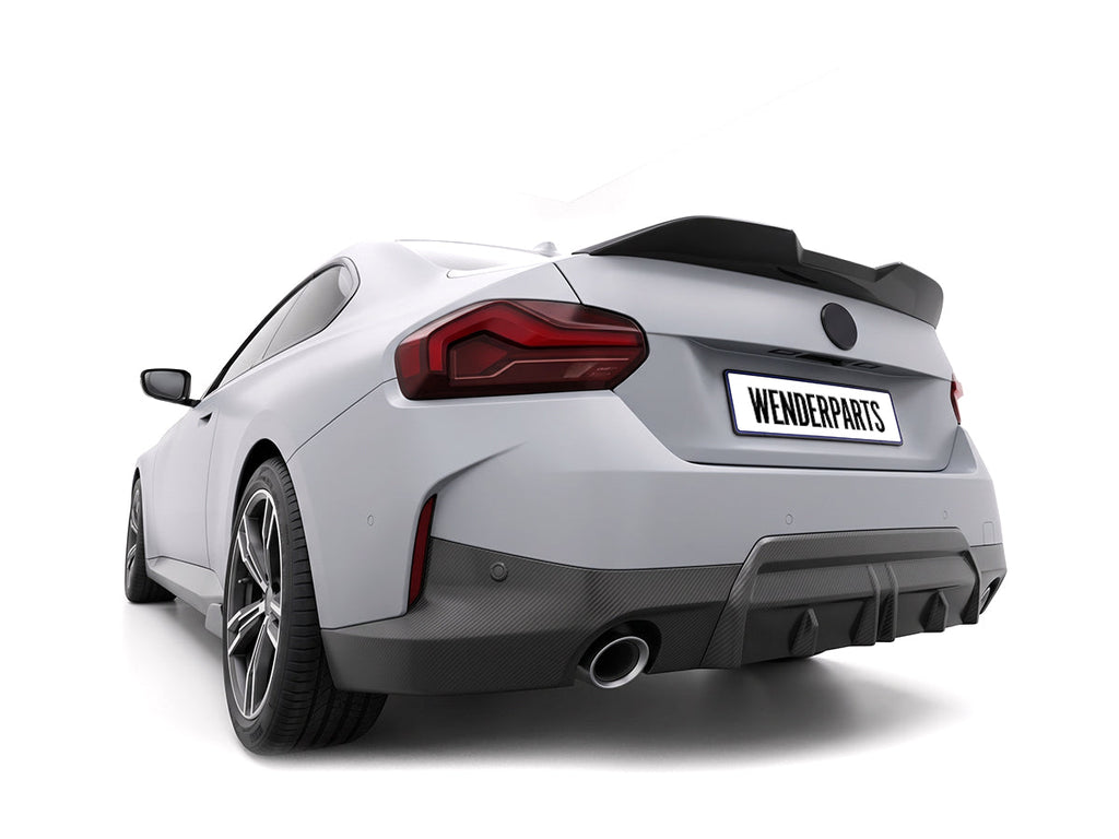 BMW 3 Serisi E30 Uyumlu M1 Style Boyasız Bagaj Spoyleri detay görünümü