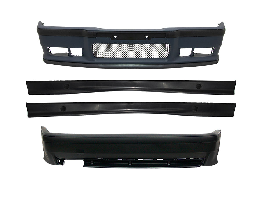 Body Kit E36 Ön Lip, <OO> Egzoz Çıkışlı, Marşpiyelli -M-Tech- ///M3- 1991-98