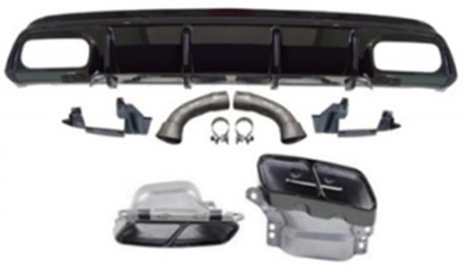 W176 2013-2015 AMG A45 DİFÜZÖR + EGZOZ UCU