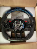 BMW F40 F44 G20 G22 G23 G26 G29 M4 tarzı karbon LED direksiyon ve airbag seti