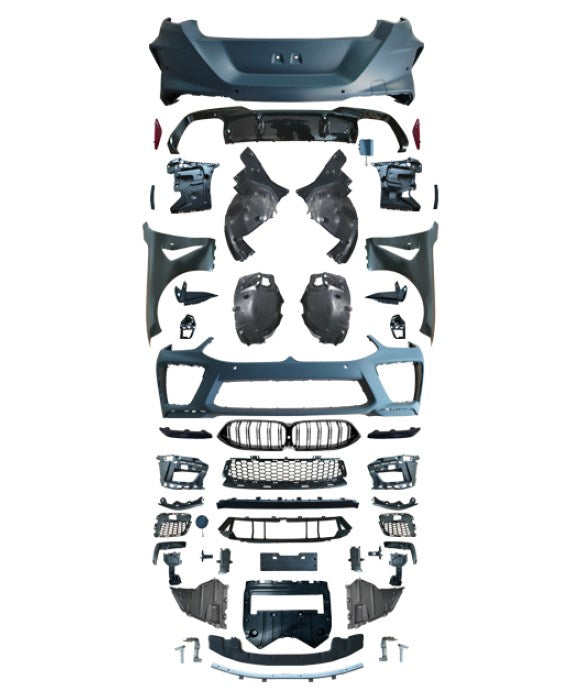 Body Kit G15 (Coupe) Ön/Arka PDC, <O-O> Egzoz Çıkışlı, Çamurluk, Panjurlu -///M8- 2019-21