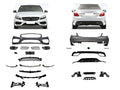 Body Kit W205 Ön PDC, <O-O> Egzoz Çıkışlı -/////AMG- 2014-18