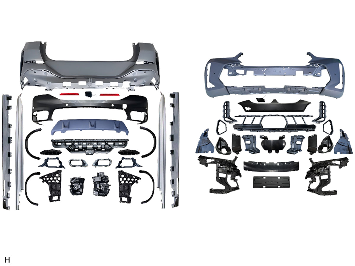 Body Kit X6:G06-LCI Ön/Arka PDC, ACCli, <O-O> Egzoz Çıkışlı, Marşpiyelli, Dodikler -M-Tech- 2019-22