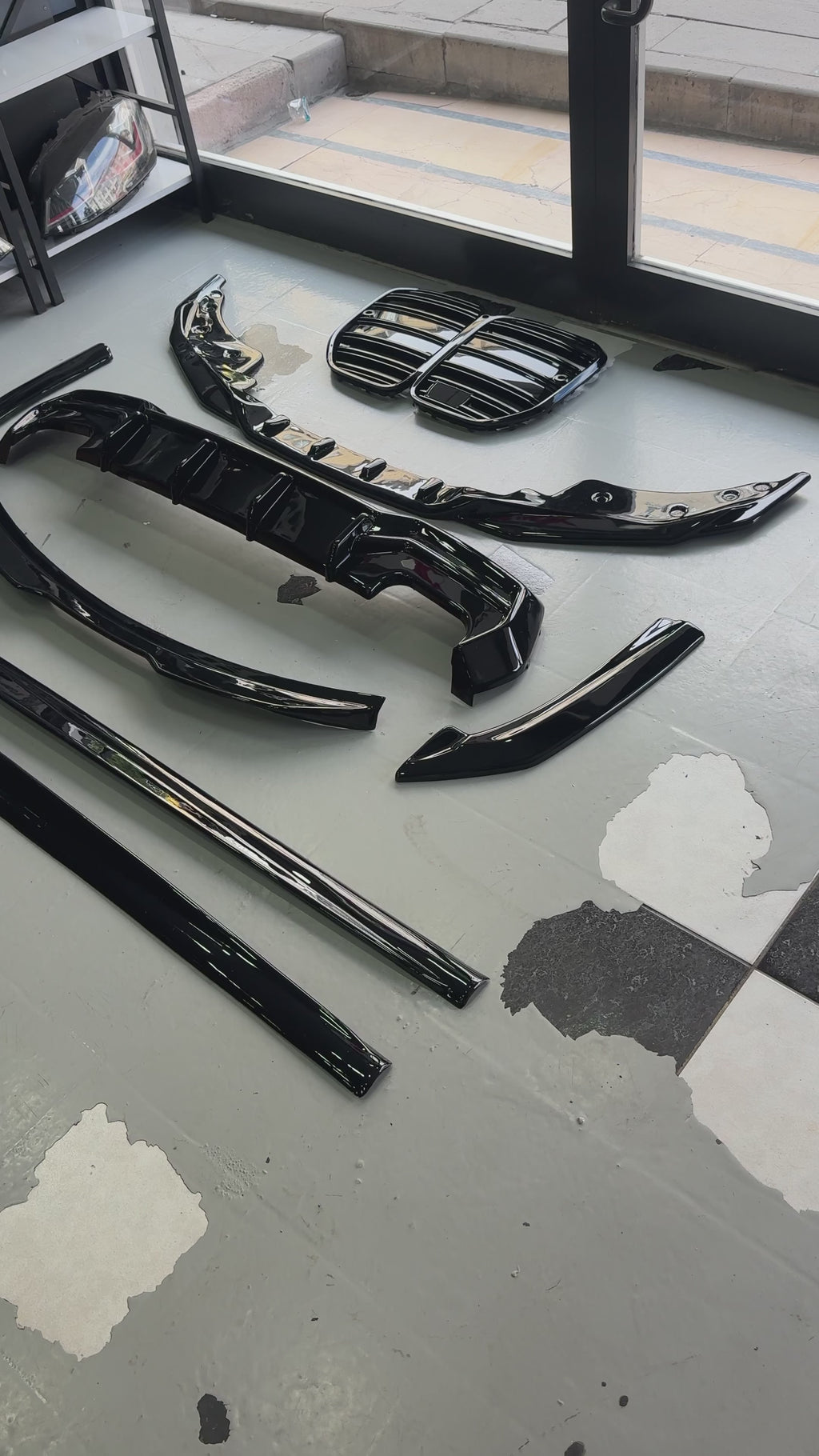 BMW 4 Serisi G22 Coupe G23 Cabrio 2020+ Parlak Siyah Aero Body Kit - M4 Panjurlu