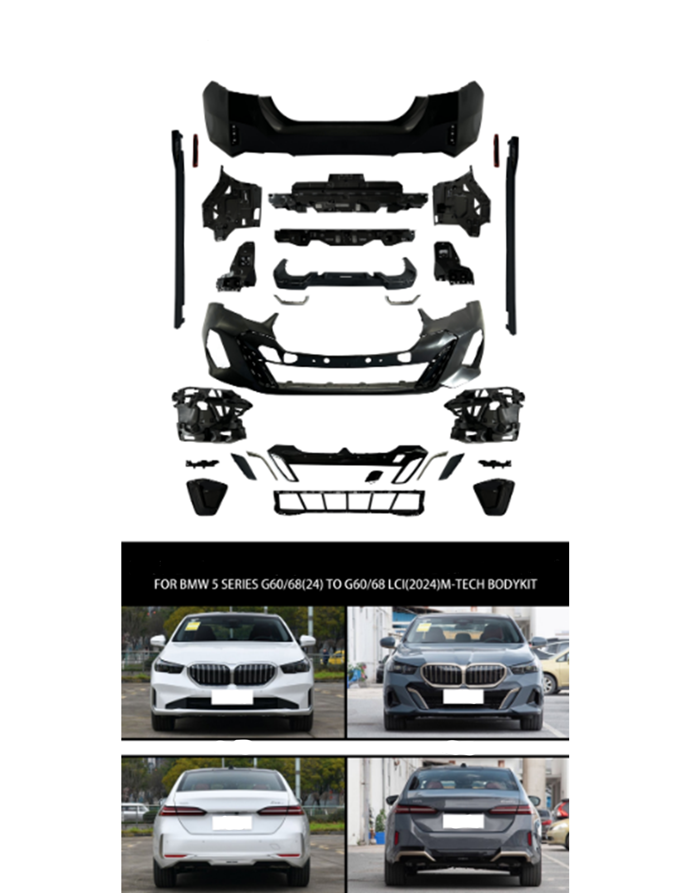 Body Kit G60 Ön/Arka PDC, <O-O> Egzoz Çıkışlı, Marşpiyelli -M-Tech- 2023-